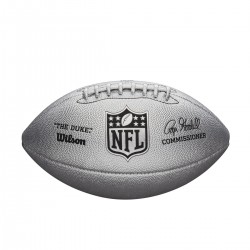 Ballon Wilson NFL The Duke Metallic Edition Silver