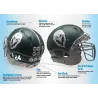 Autocollants pour casques, logos, stripes , tape, nose and back bumper