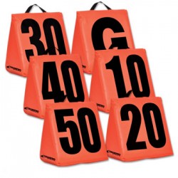 Solid Weighted Football Yard Markers champro