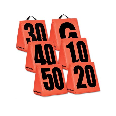 Solid Weighted Football Yard Markers