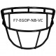 Casque Schutt F7 VTD Collegiate  Black Edition sa avec grille Carbon Steel