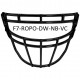 Casque Schutt F7 VTD Collegiate  Black Edition sa avec grille Carbon Steel