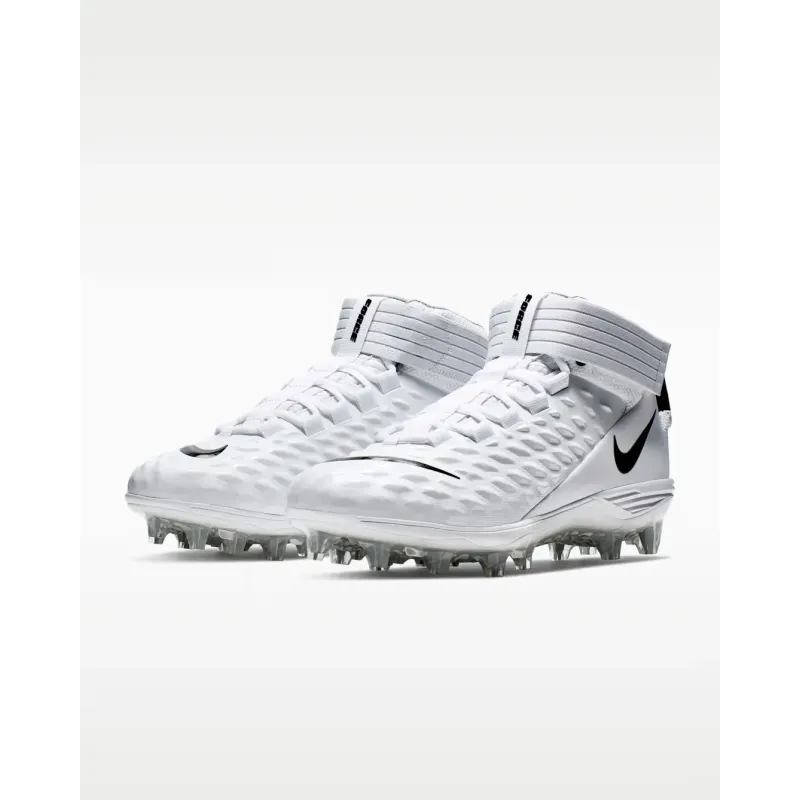 Paire de crampons Nike Force Savage Pro 2 vue de profil, idéale pour la stabilité et la protection des hommes de ligne.