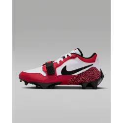 Côté extérieur du pied gauche de la Jordan 312 TD illustrant la tige renforcée et le motif éléphant iconique.