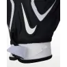 Gant de football américain Nike Superbad 8.0 noir — Gros plan sur le strap de fermeture velcro ouvert au poignet.
