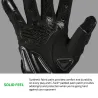 Gant de football américain Cutters Force 6.0 Lineman — Vue détaillée de la paume adhérente C-TACK et de l'empiècement matelassé.